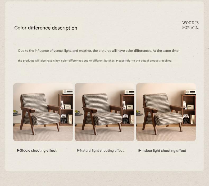 Oak Solid Wood Armchair