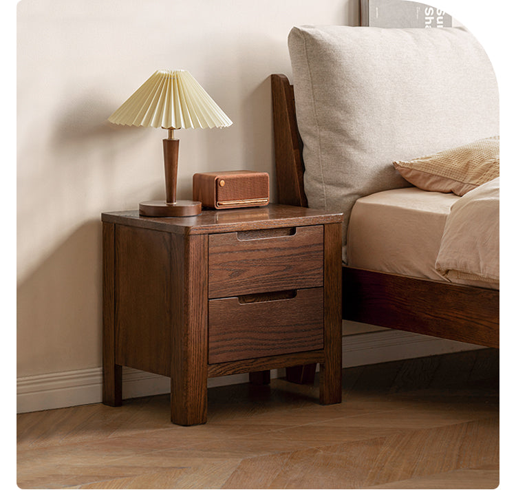 Oak solid wood Nightstand.