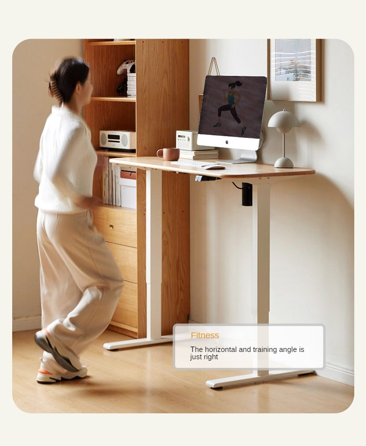 Beech solid wood  smart electric lifting standing desk "