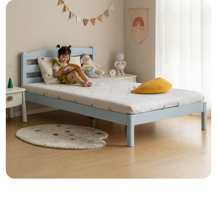 Rubber Wood Children's Modern Simple Bed Boys Girls