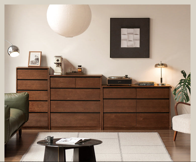 Solid Longan Hardwood Chest of Drawers