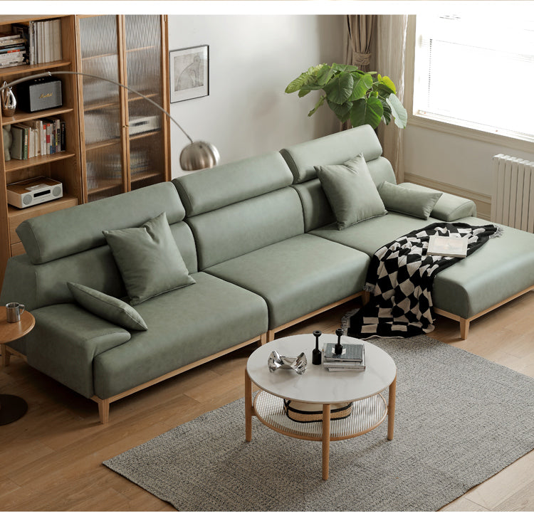 Fabric Combination High Back Sofa