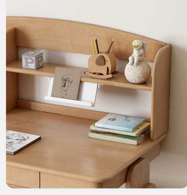 Solid wood multi-layer desktop shelf"