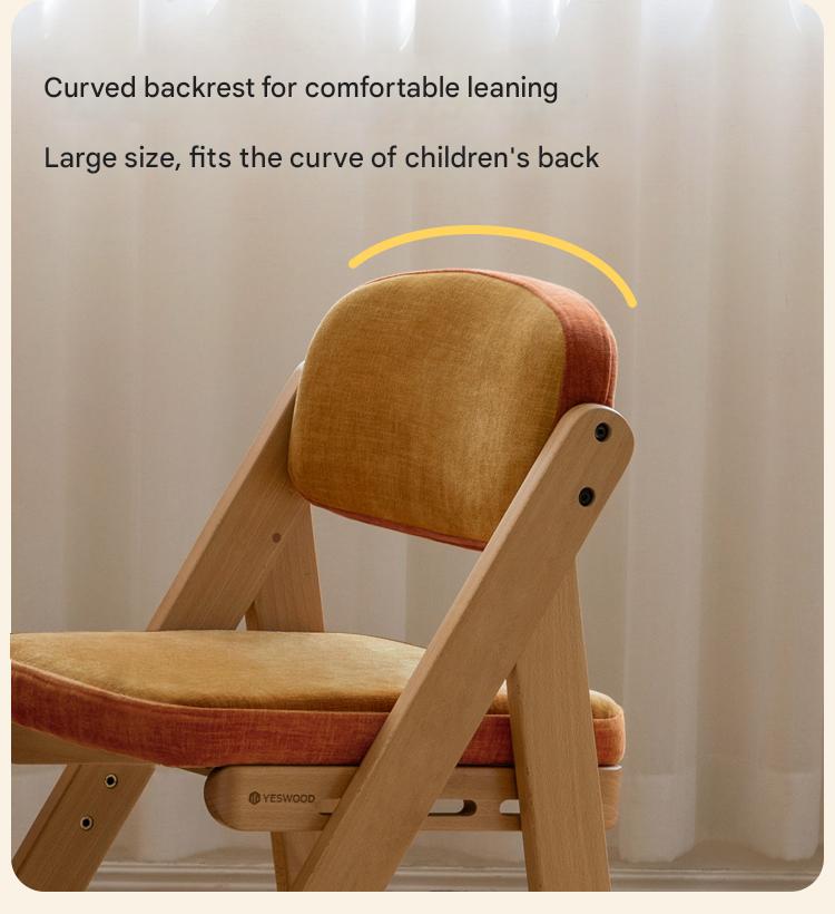 Beech Solid Wood Children's Study Chair