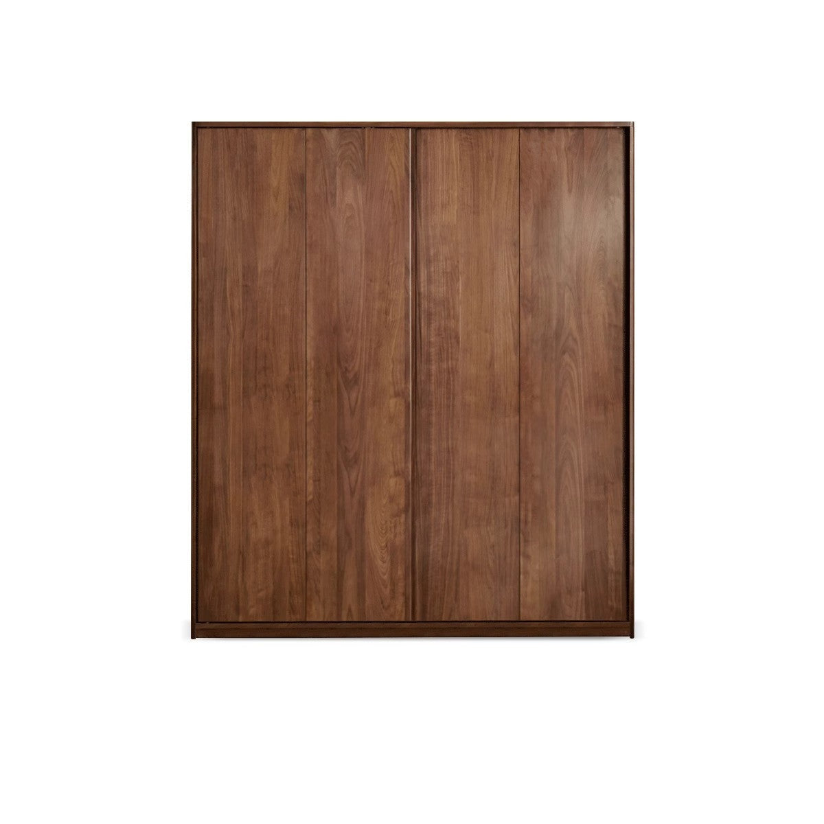 Black Walnut solid wood sliding door wardrobe-