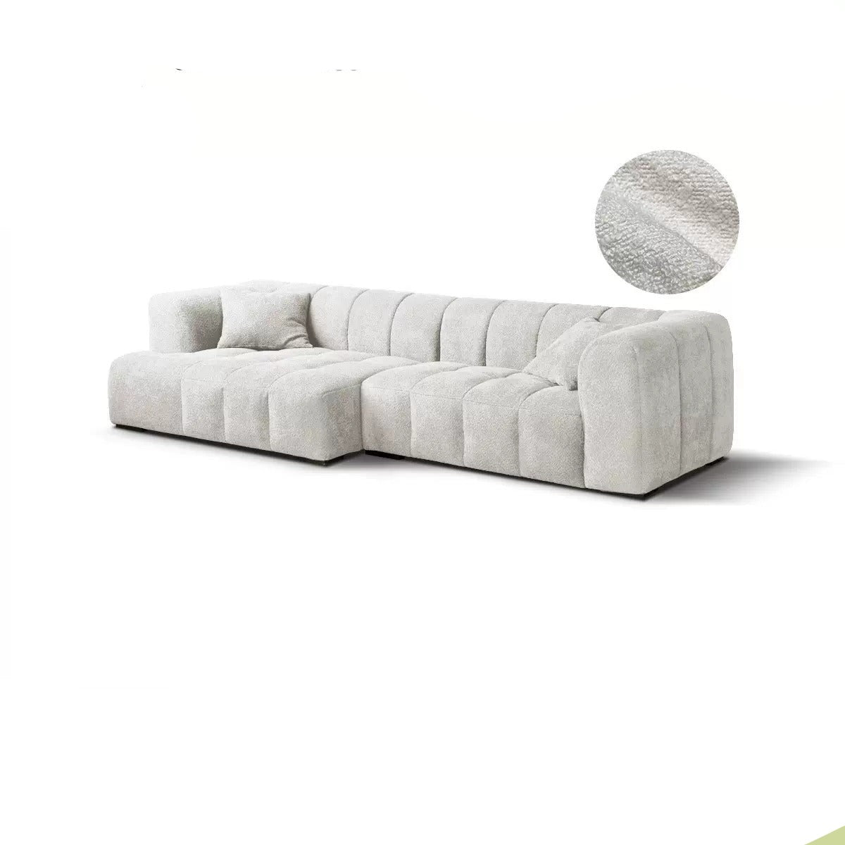 Fabric Lamb fleece sofa)