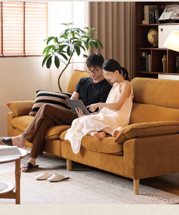 Deep Seat Sofa with Adjustable Headrest