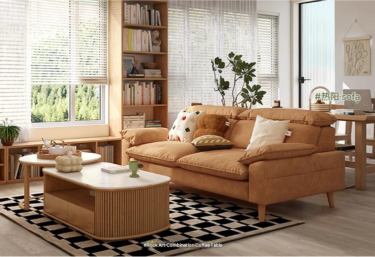 Ash Fabric Sofa Living Room