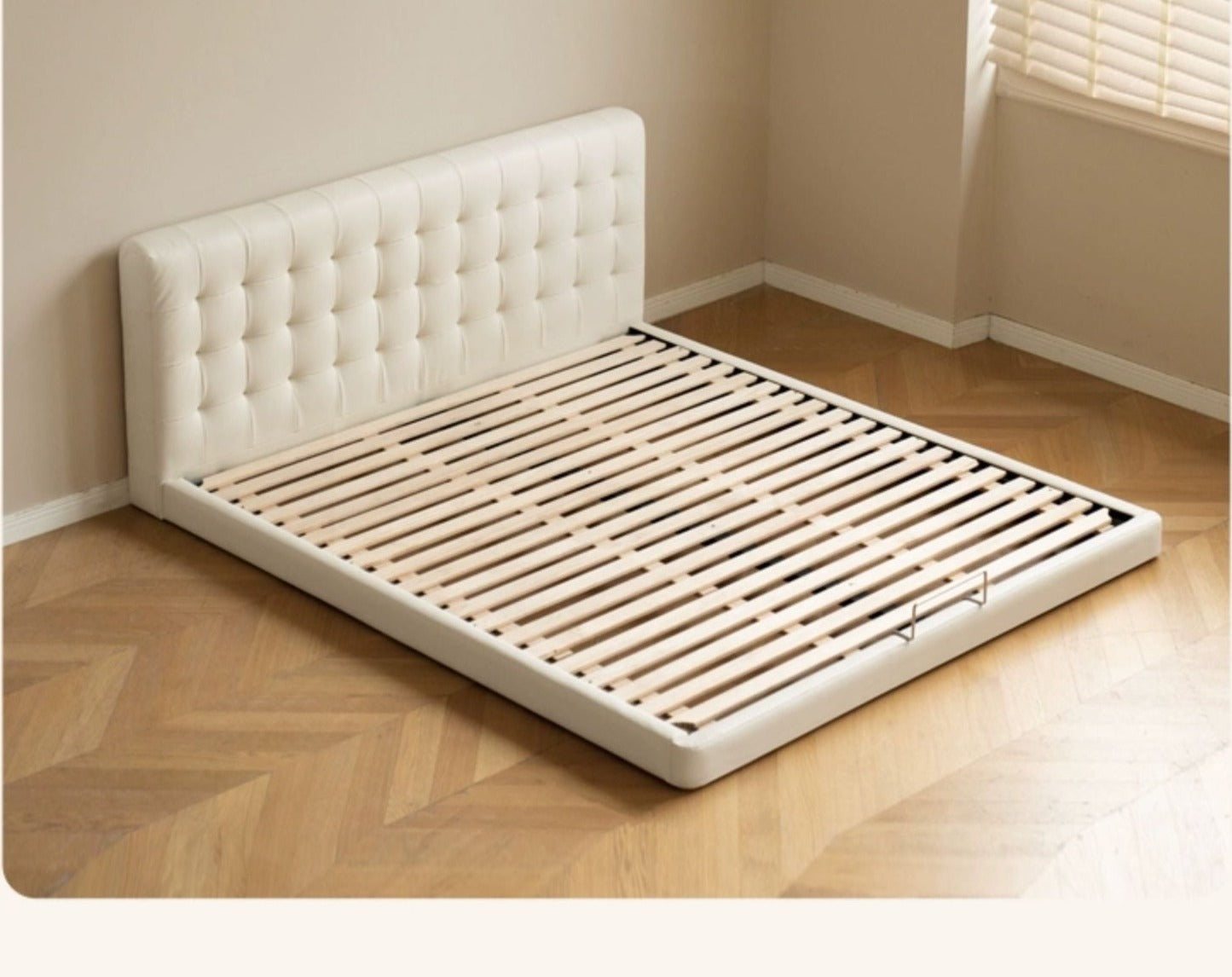 Organic Leather Art floor Bed _)