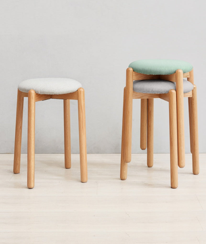 Oak, Beech solid wood Makeup stool