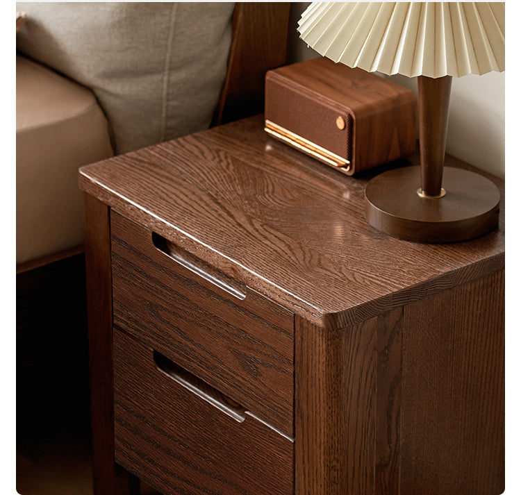 Oak solid wood Nightstand.