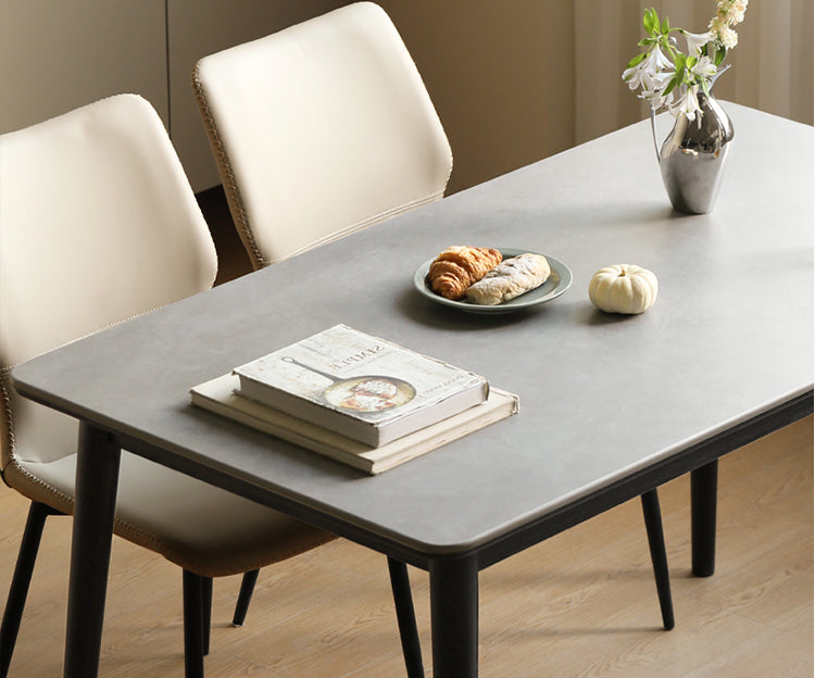 Oak solid wood slab dining table-