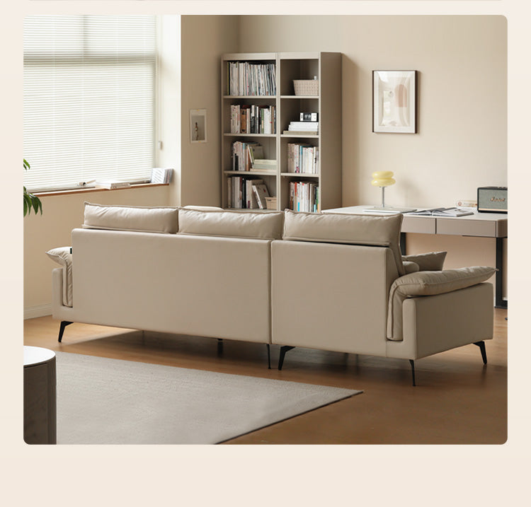 Technology Fabric Sofa Cream Style