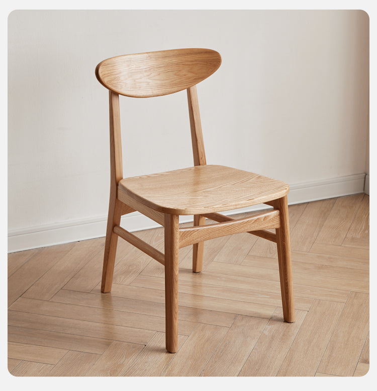 2 pcs set- Ash, Oak solid wood dining chair-