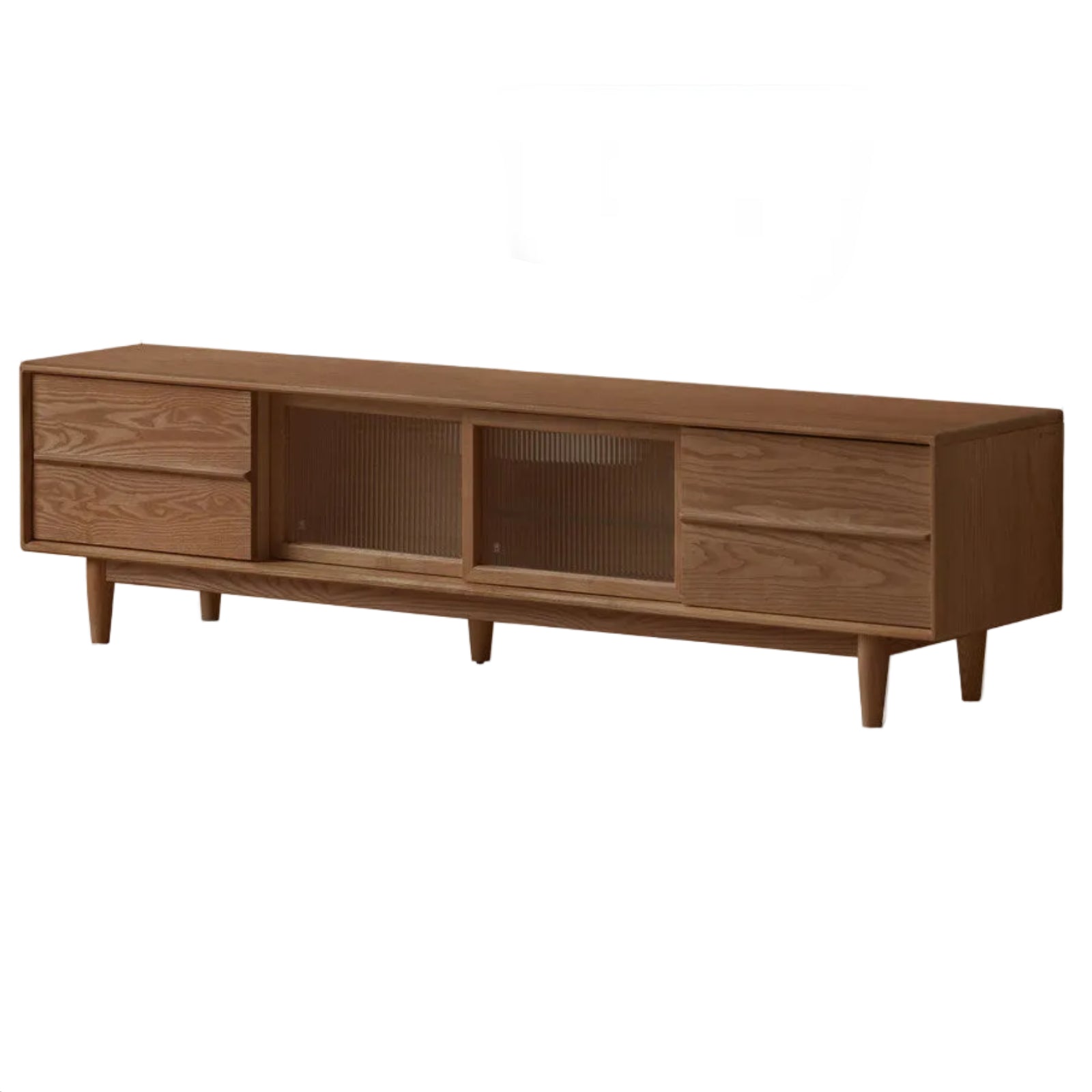 Black Walnut, Sandalwood, Ash Solid Wood Modern TV Cabinet