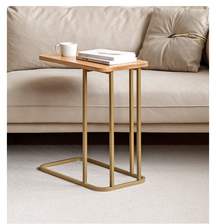 Oak Solid wood Side table-