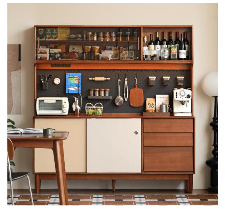 Poplar Solid Wood Retro Sideboard