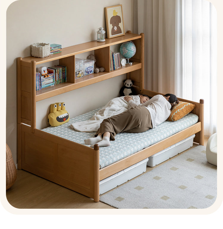 Beech solid wood children's multifunctional bed