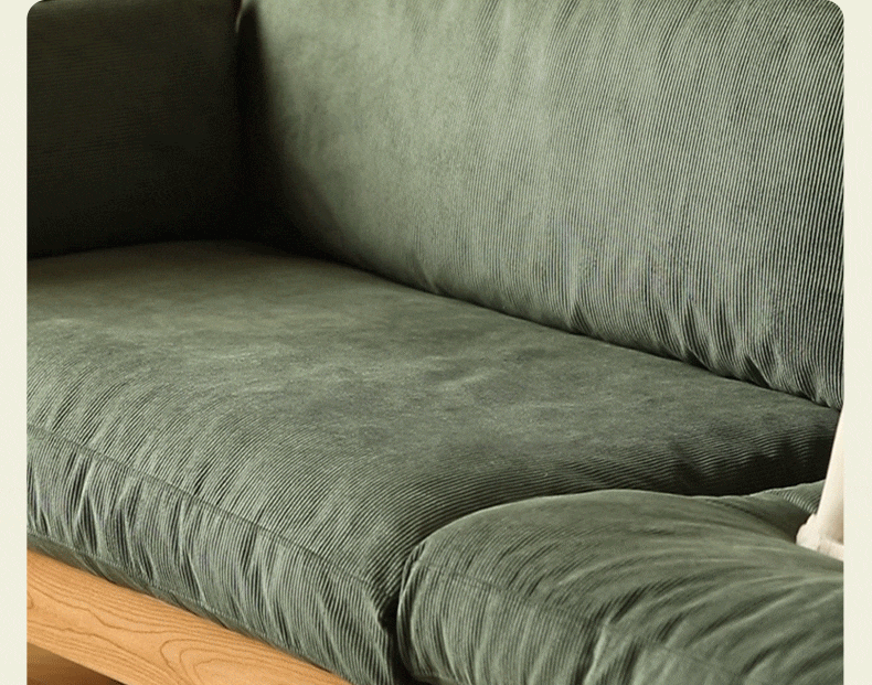 Antique Cherry wood fabric sofa)