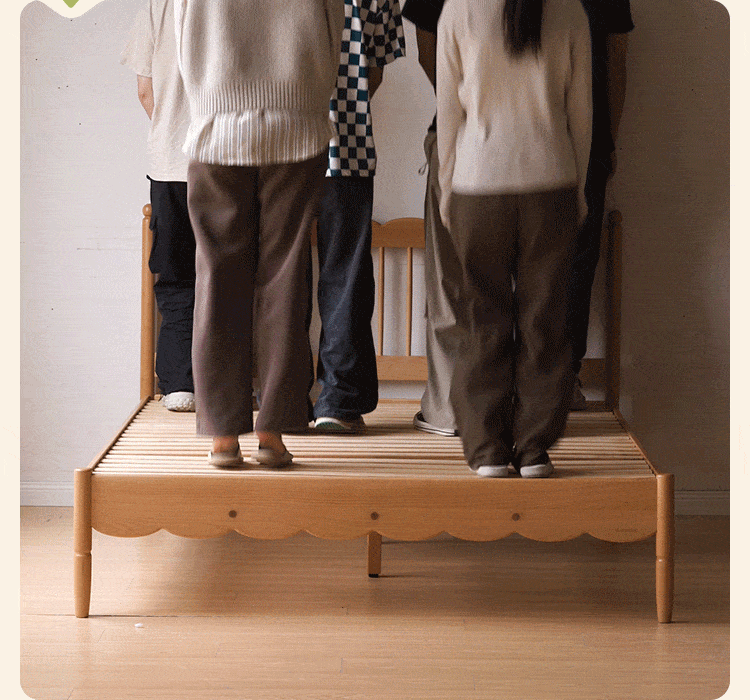 Oak,  Beech Solid Wood Children's Bed