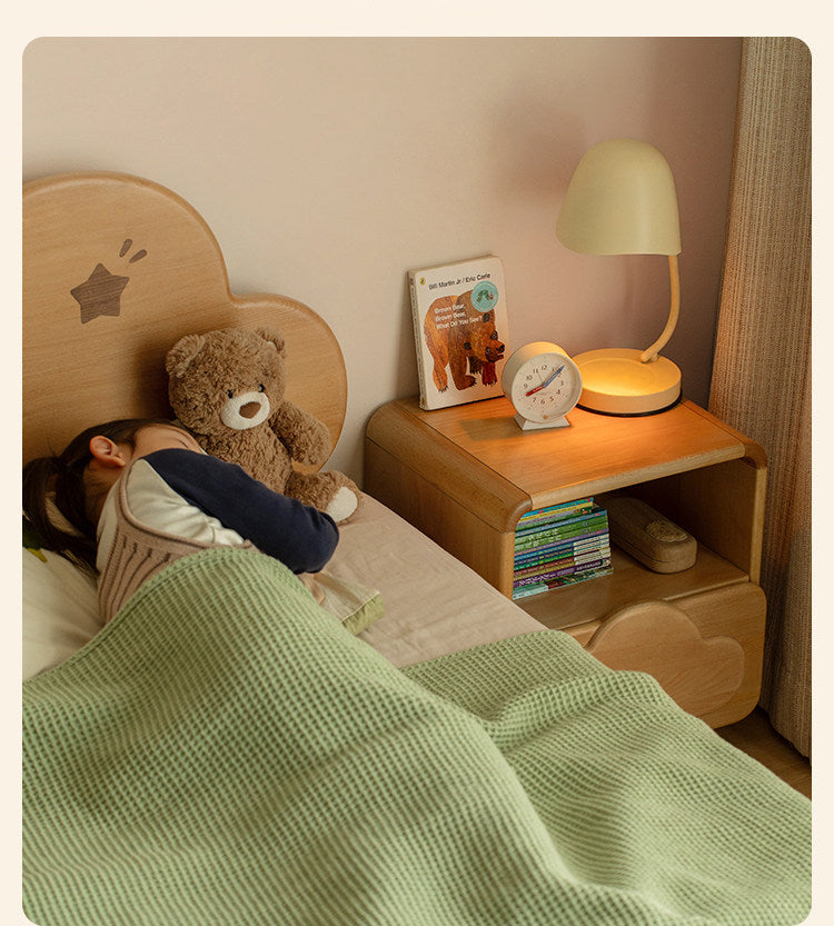 Beech Solid Wood Kids Nightstand