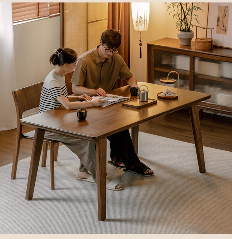 Black Walnut, Ash Large Dining Long Table