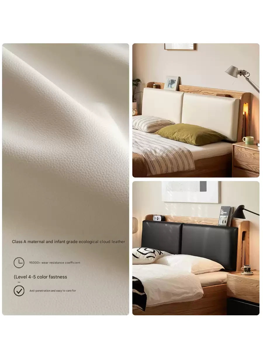 Oak Solid Wood Box Bed Storage Technology Cloth