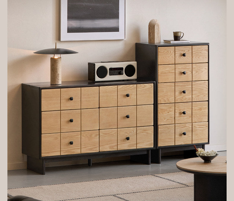 Ash Solid Wood Modern Chest of Drawers