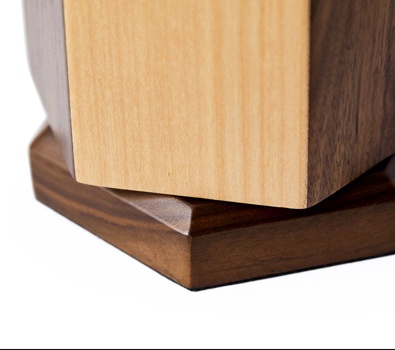 Black Walnut, Maple Solid Wood Rotating Pen Holder