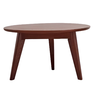 Oak,  Solid Rubberwood Round Coffee Table Combination