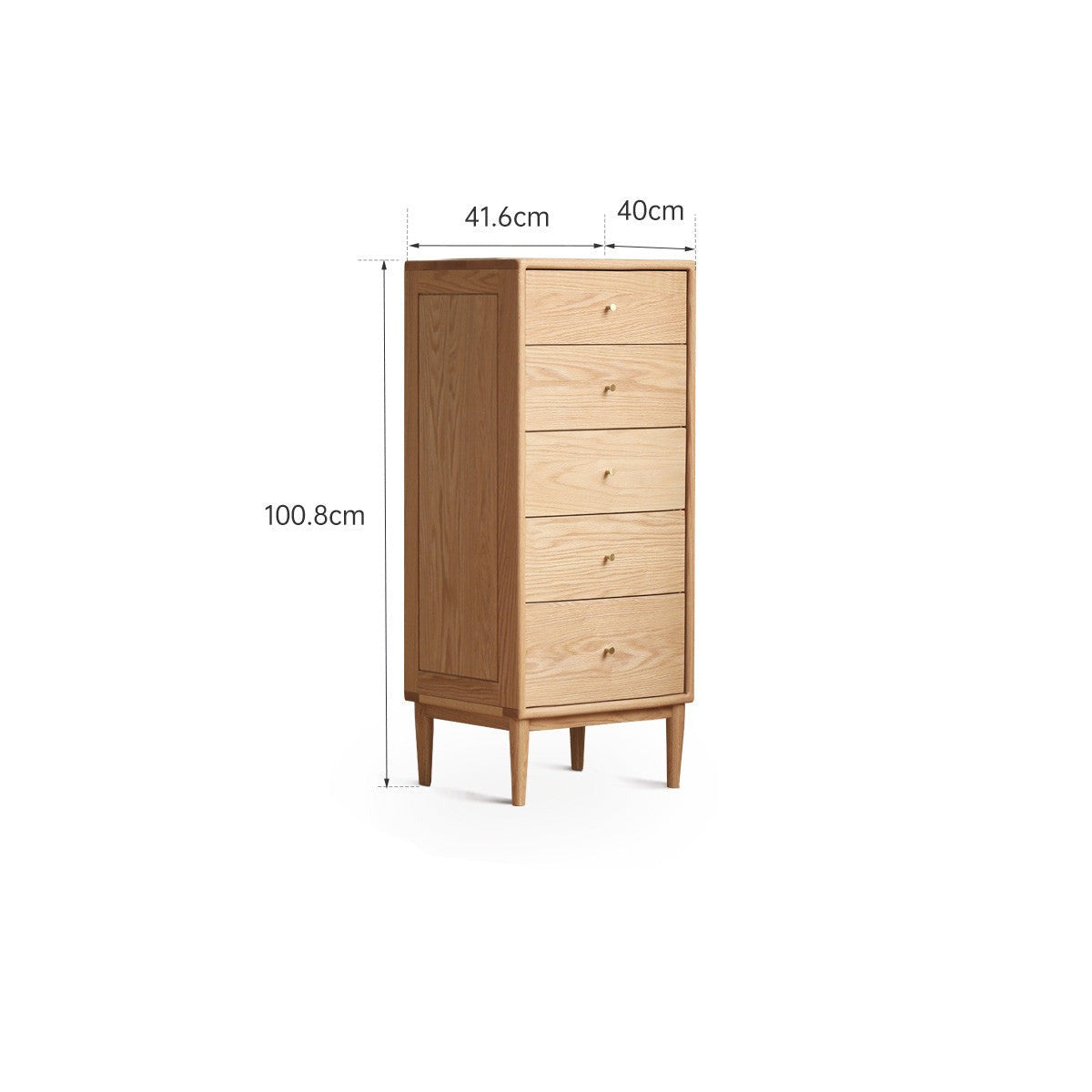 Oak Solid Wood Cabinet Drawer)