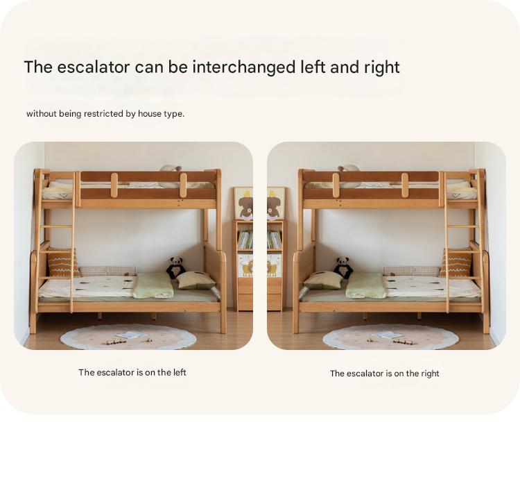 Beech Solid Wood Children's Bunk Bed