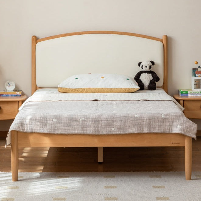 Beech solid wood Children's Soft Bed)