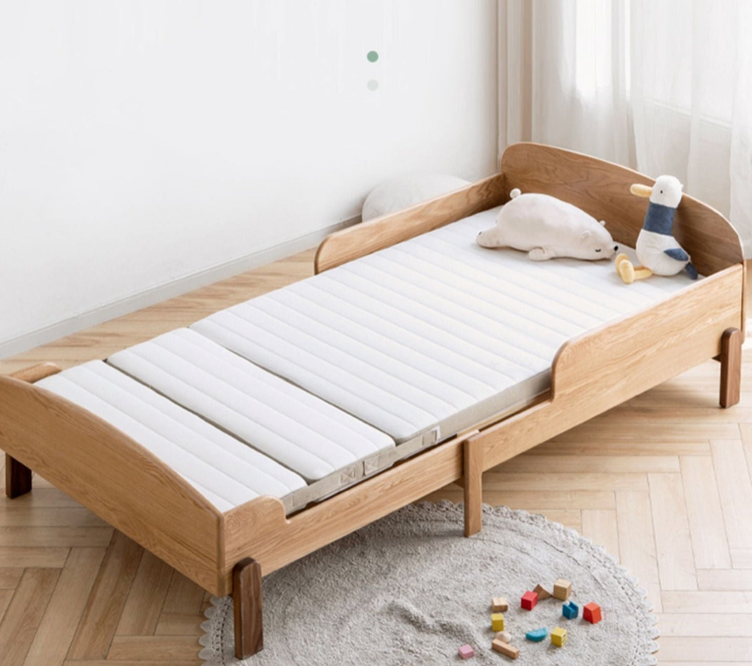 Foldable coconut palm Antibacterial and anti-mite tri-fold kids mattress 3.15 in (8 cm)
