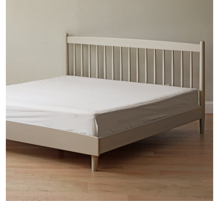 Light luxury Ash solid wood bed"_)