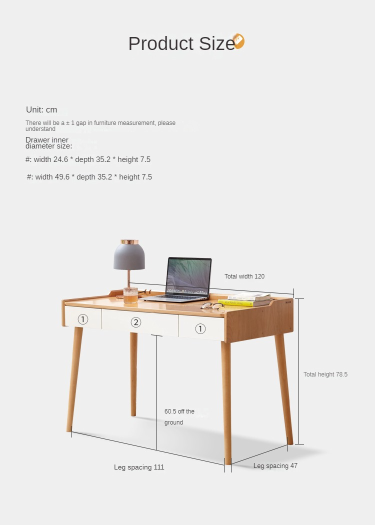 Beeech solid wood office Desk Nordic "
