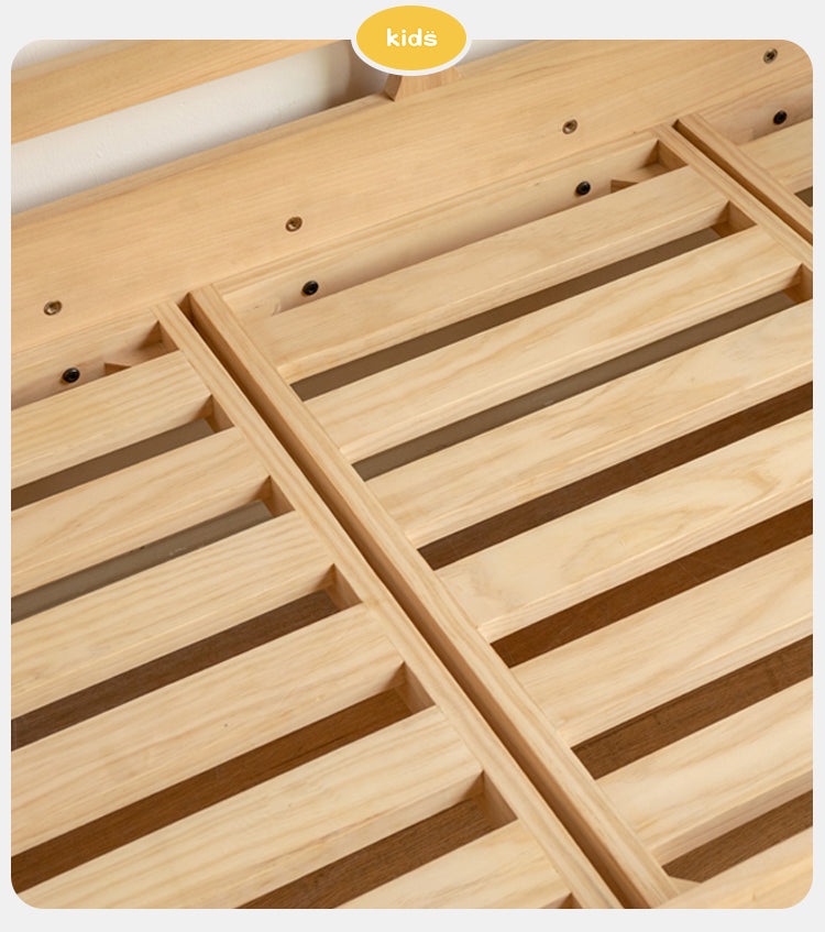 Solid wood children's splicing bed