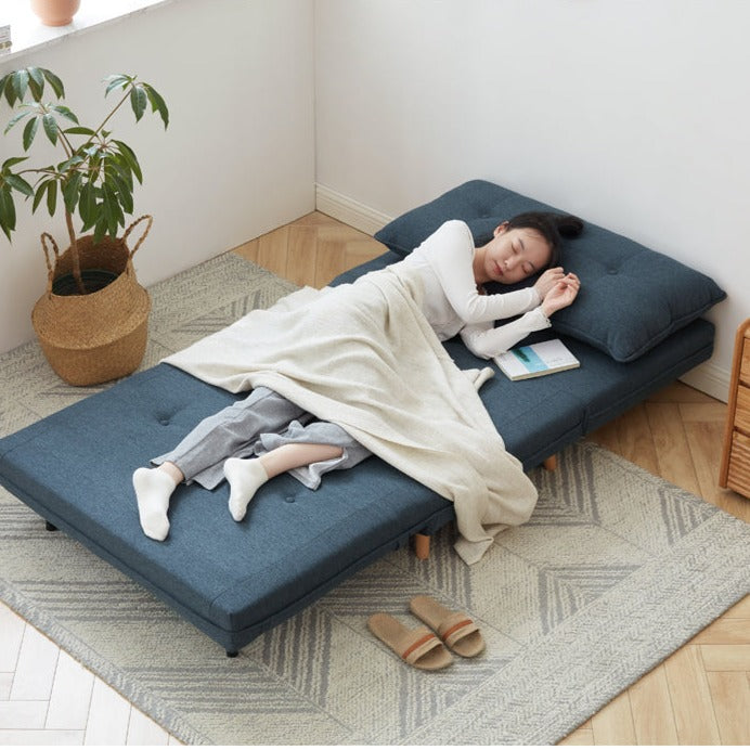 Fabric sofa bed, multifunctional folding"