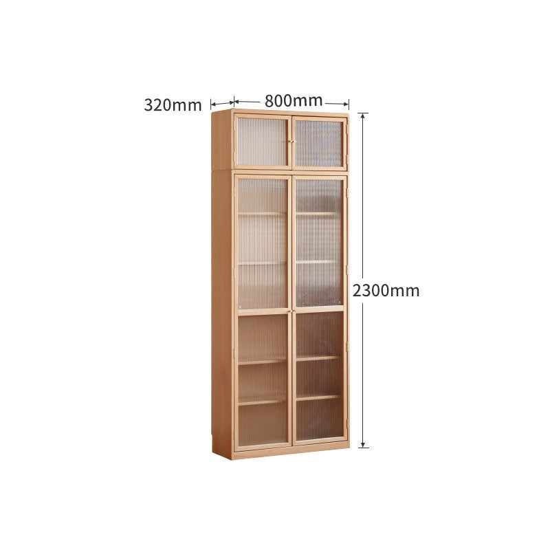 European Beech solid wood bookcase combination cabinet"-