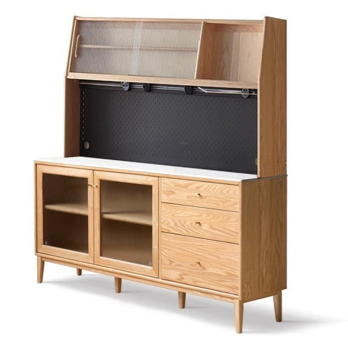 Oak solid wood Sideboard, Buffet cabinet :