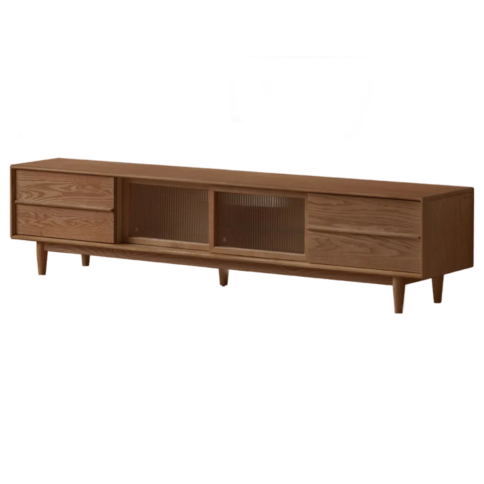 Black Walnut, Sandalwood, Ash Solid Wood Modern TV Cabinet