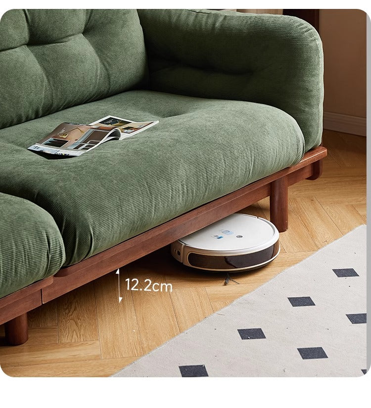Rubber Solid Wood American Light Luxury Sofa