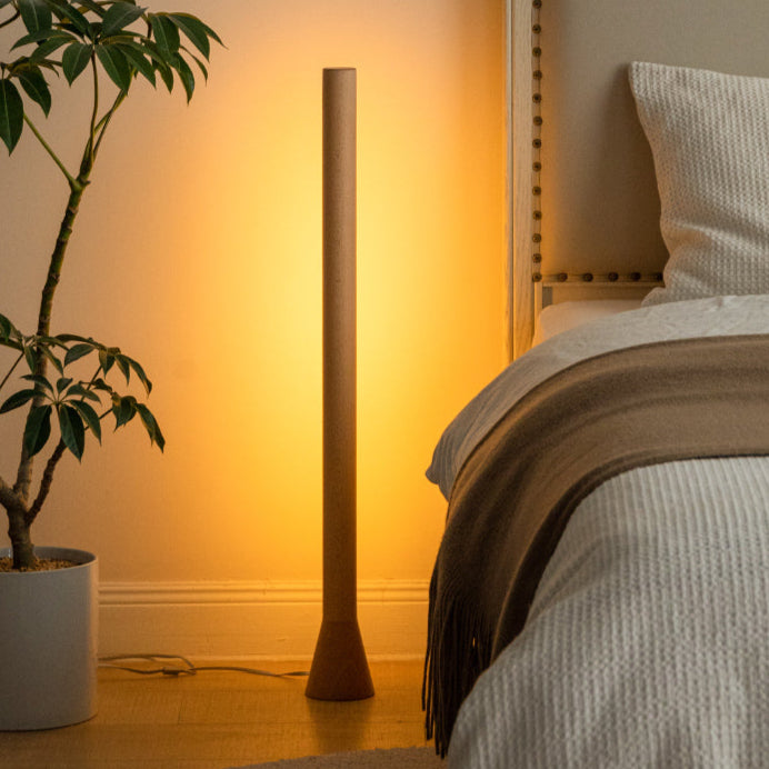 Solid Wood Modern Floor Vertical Atmosphere Lamp