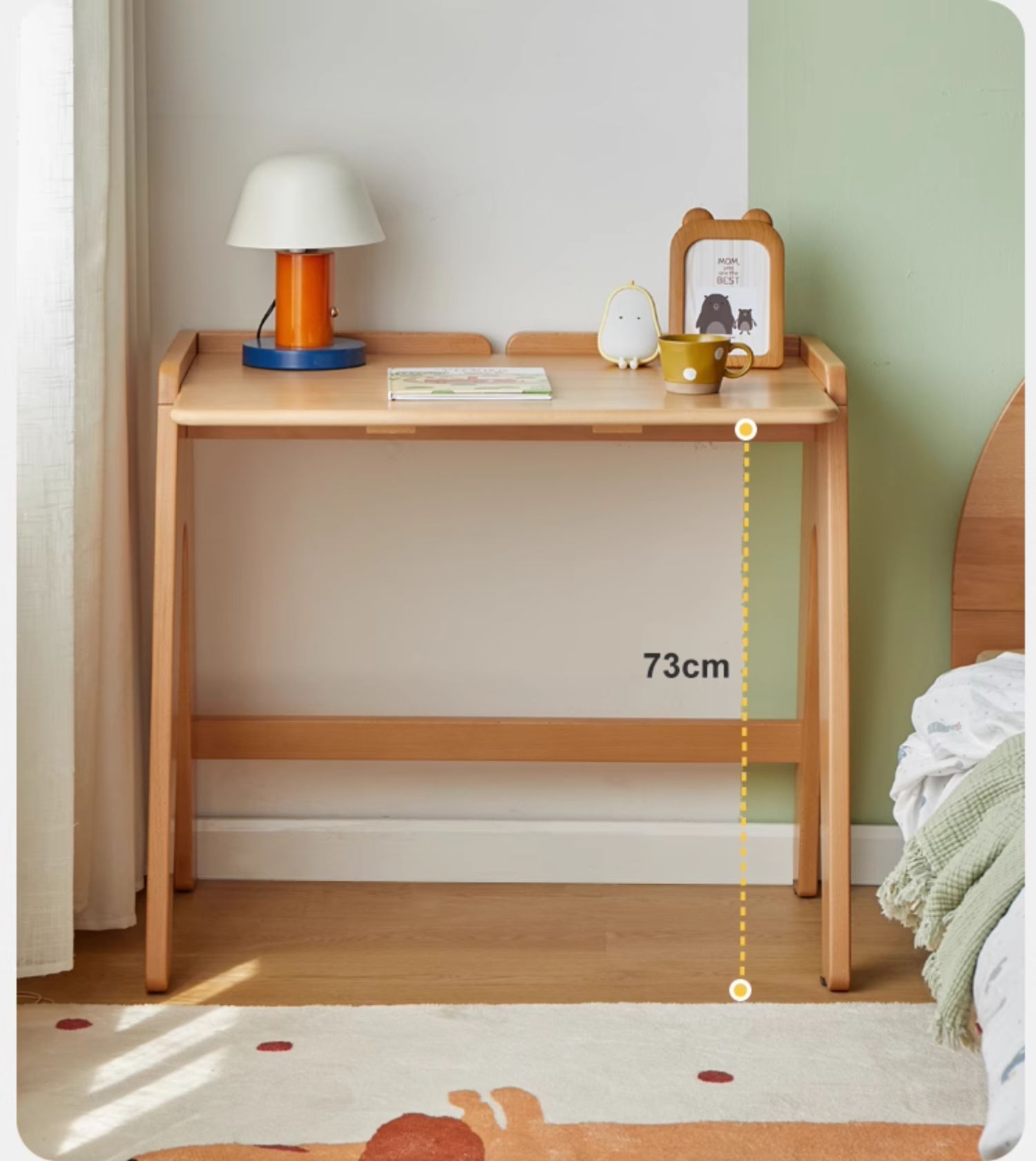 Beech pure Solid Wood Children's Study Table