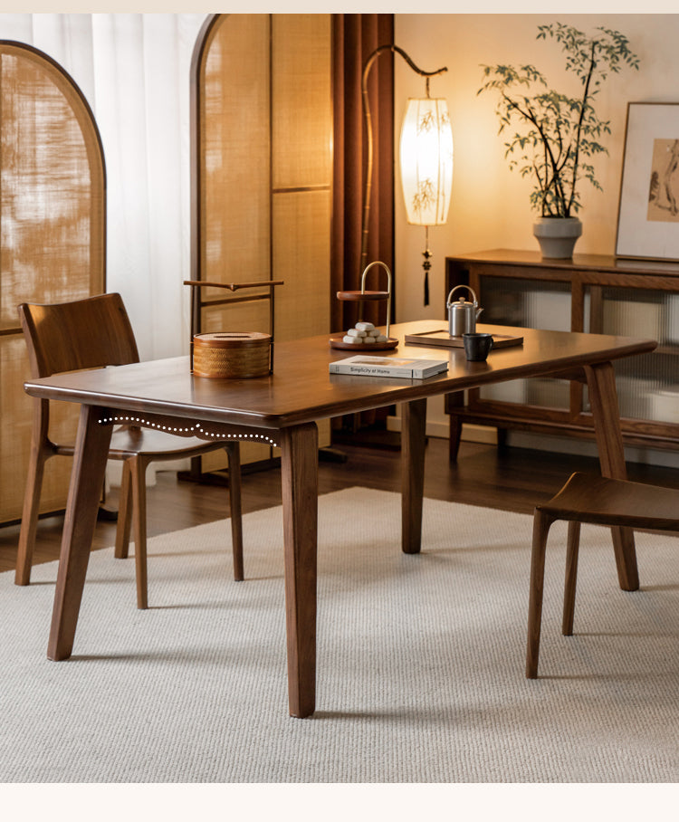 Black Walnut, Ash Large Dining Long Table