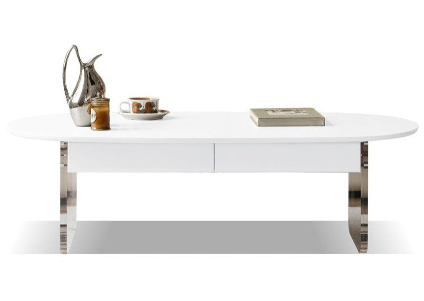 Poplar solid wood Acrylic light luxury coffee table-