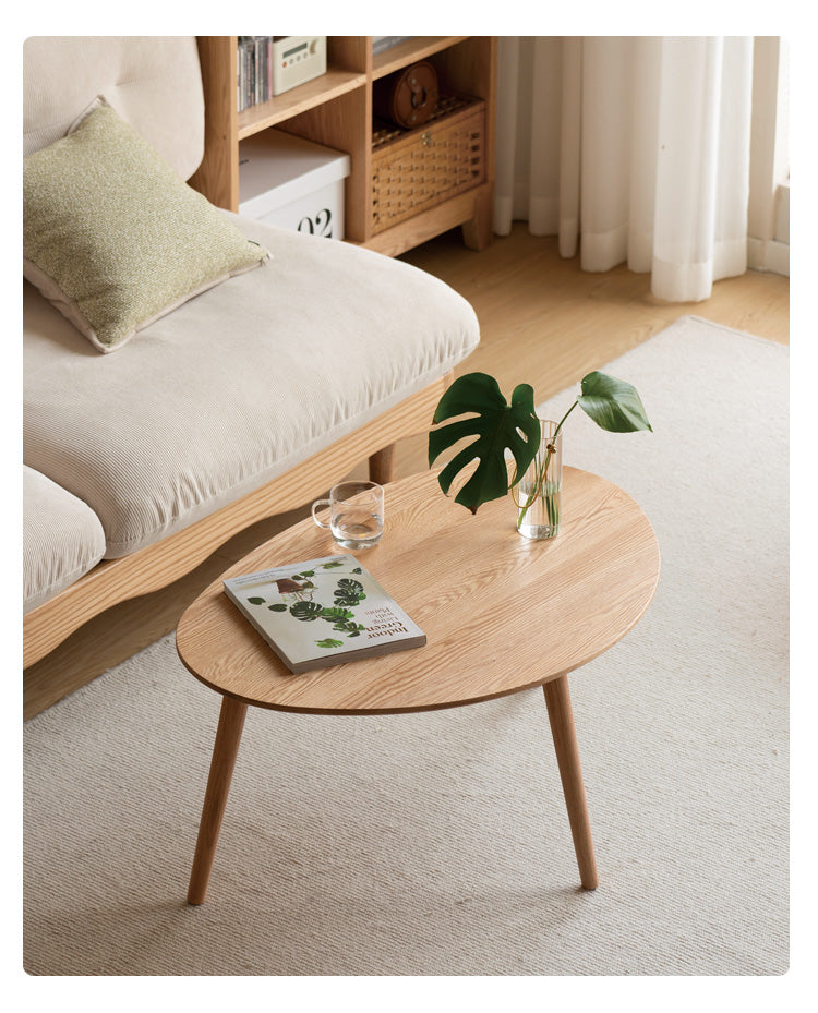 Oak solid wood small Nordic side table