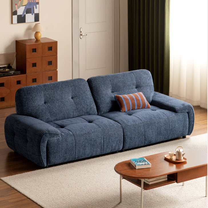 Fabric Sofa, Vintage High Backrest Chenille sofa