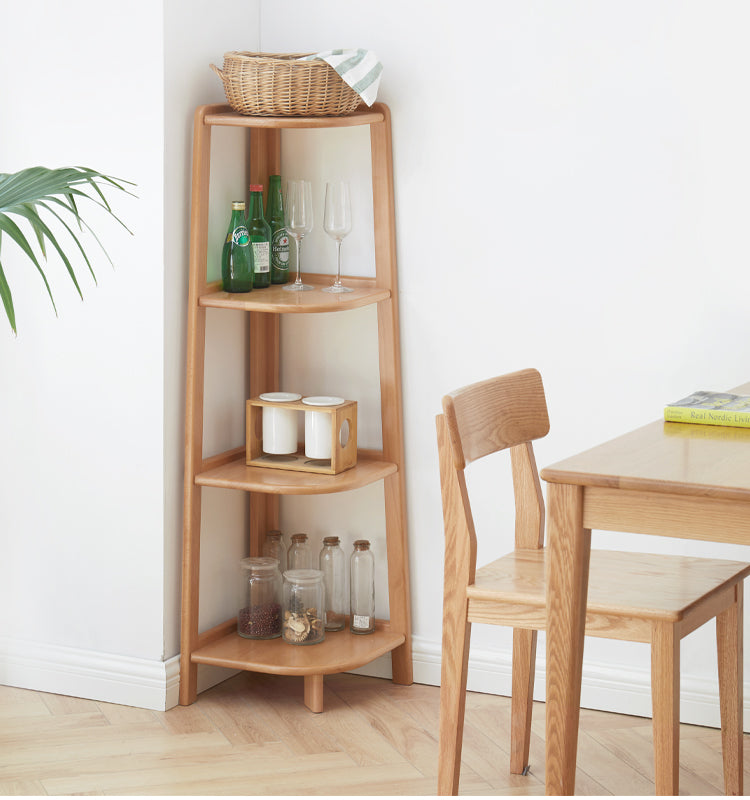 Beech Solid wood flower rack,corner cabinet-