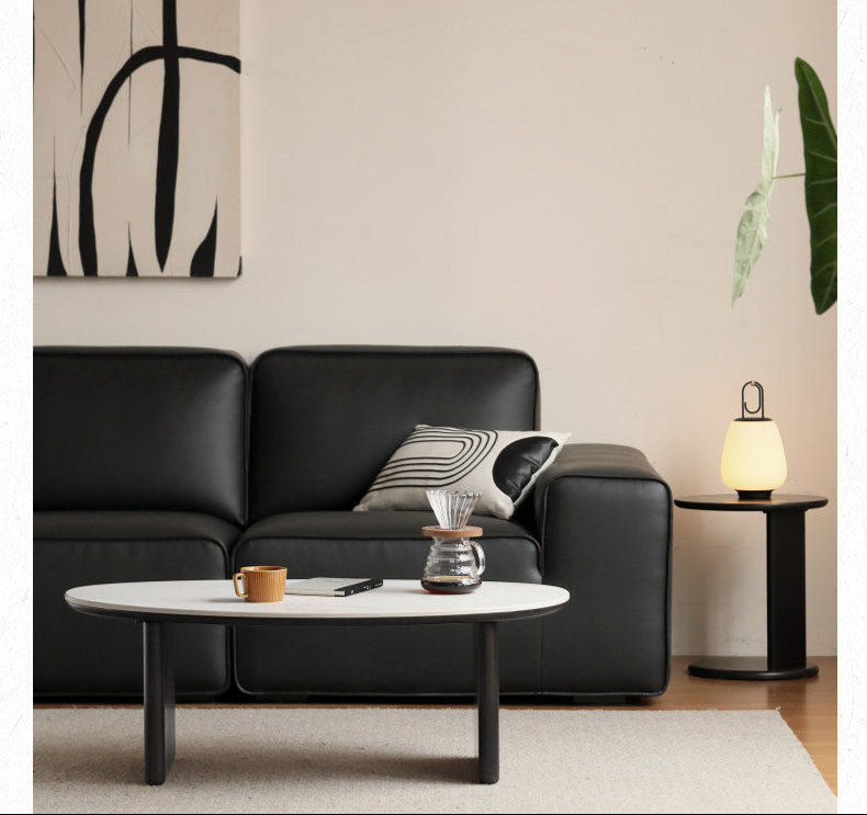 Ash Solid Wood Nordic Aesthetic Top Slab Coffee Table